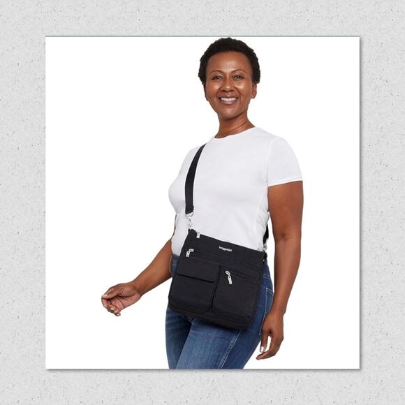 Baggallini Modern Everywhere Slim Crossbody Bag, Travel Friendly, RFID Blocking - Picture 3 of 8